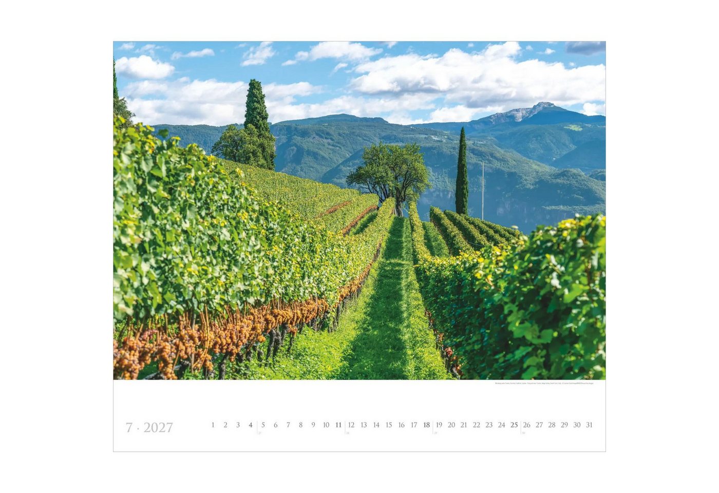 Alpha Edition Wandkalender Südtirol 2027
