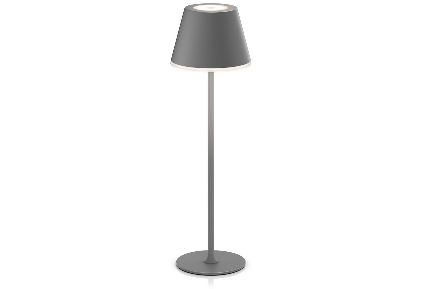 Brandson LED Tischleuchte mit Akku, kabellos, Touch, Helligkeit stufenlos dimmbar, aus Metall, Dimmfunktion, Ein-/Ausschalter, Farbwechsel, mehrere Helligkeitsstufen, LED fest verbaut, Neutralweiß, Kaltweiß, Warmweiß, Tischlampe, Nachttischlampe, Leselampe, Schreibtischlampe, großer Akku Bild 5