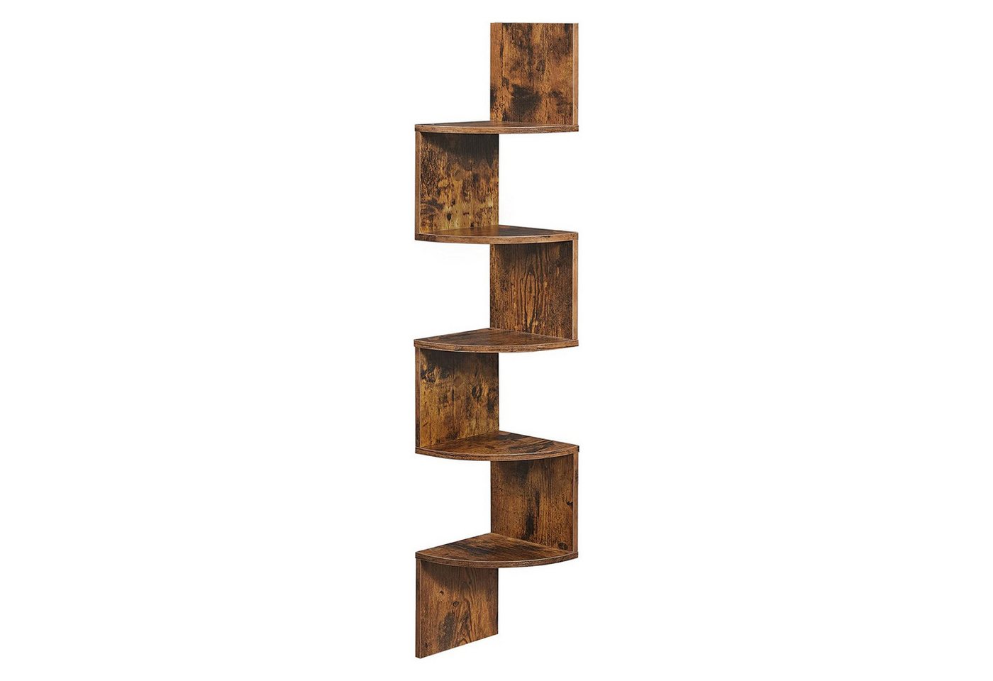 JEOBEST Bücherregal Eckregal, Eckregale zur Wandmontage, Wandregal 5 Ebenen, 1-tlg. Bild 5