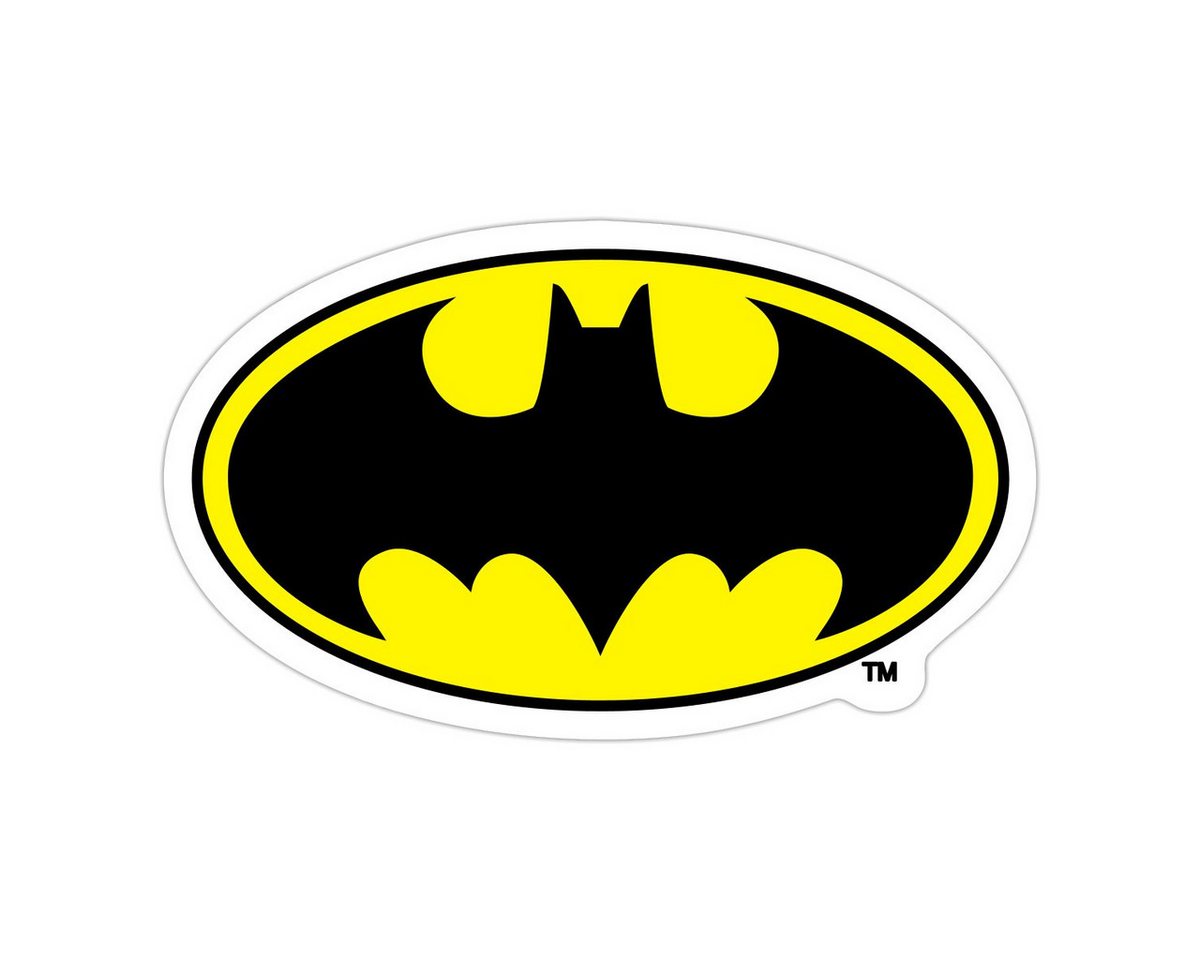 Spreadshirt Aufkleber DC Comics Batman Original Logo Sticker Aufkleber