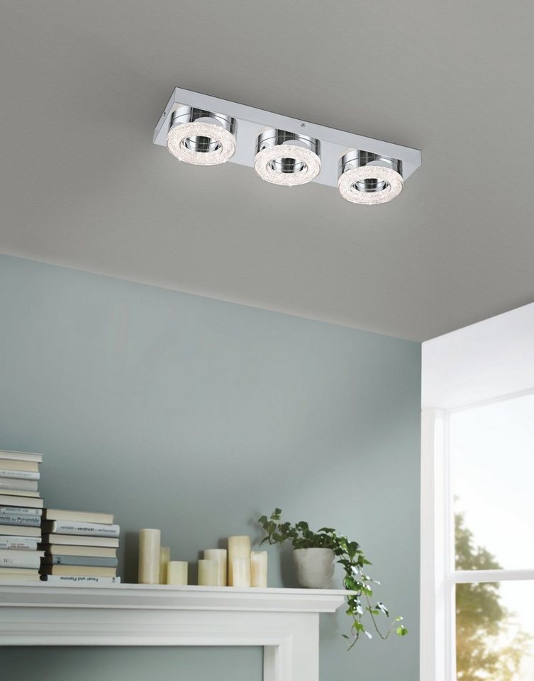 EGLO LED Deckenleuchte Fradelo, Leuchtmittel inklusive, Deckenlampe, Deckenleuchte, Wohnzimmerlampe, Schlafzimmerlampe, L46 cm Bild 3