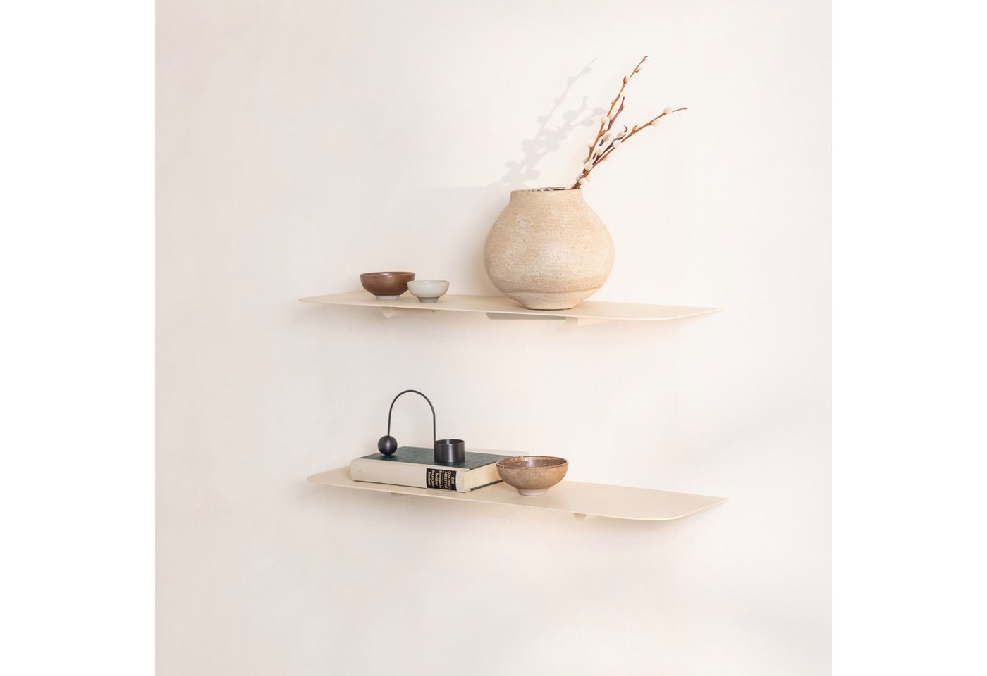 Metallbude Wandregal LENN L, schwebendes Design Regal aus Metall, minimalistisch, hochwertig Bild 5