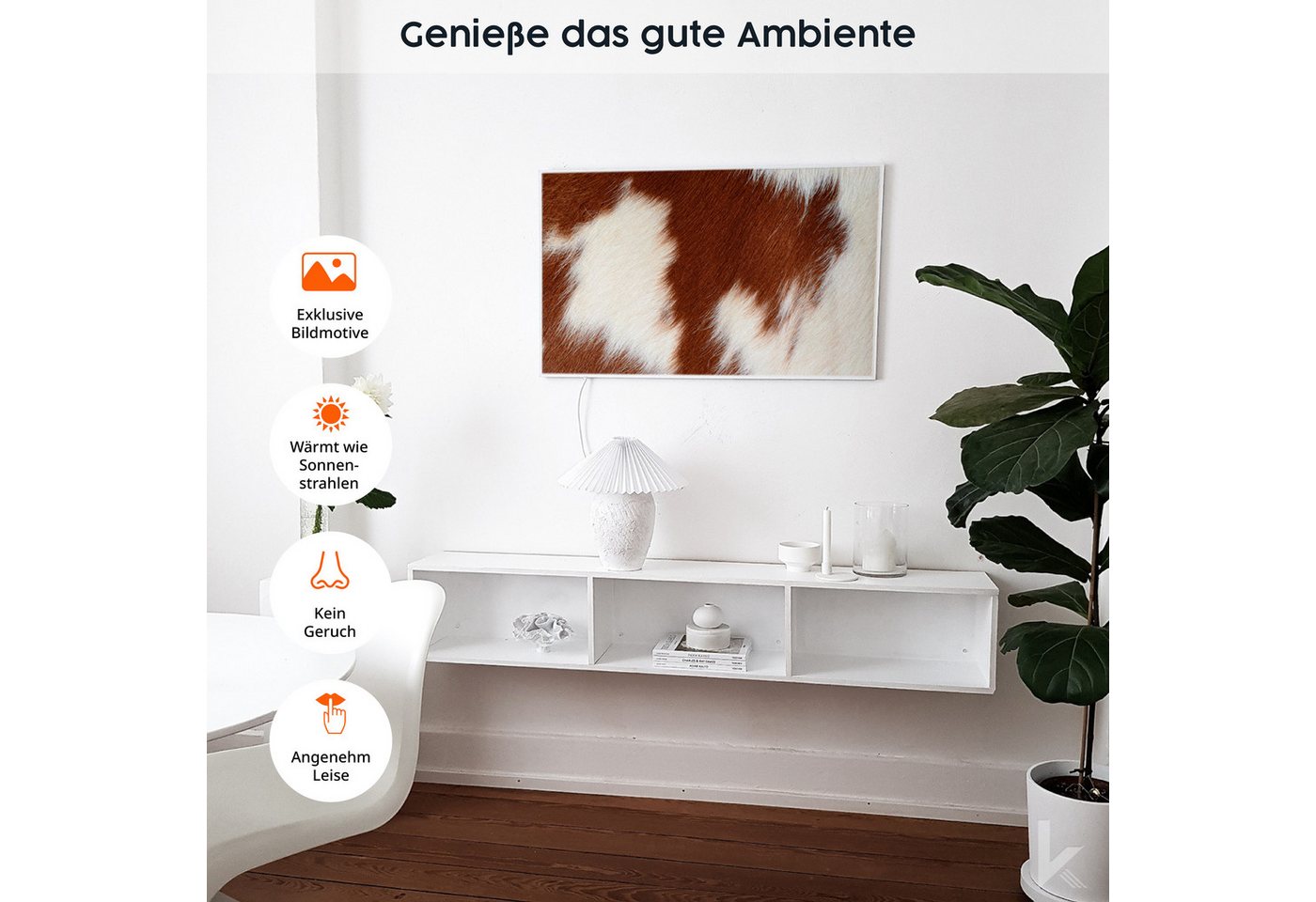 Könighaus Infrarotheizung Ambient Edition, Made in Germany, sehr angenehme Strahlungswärme