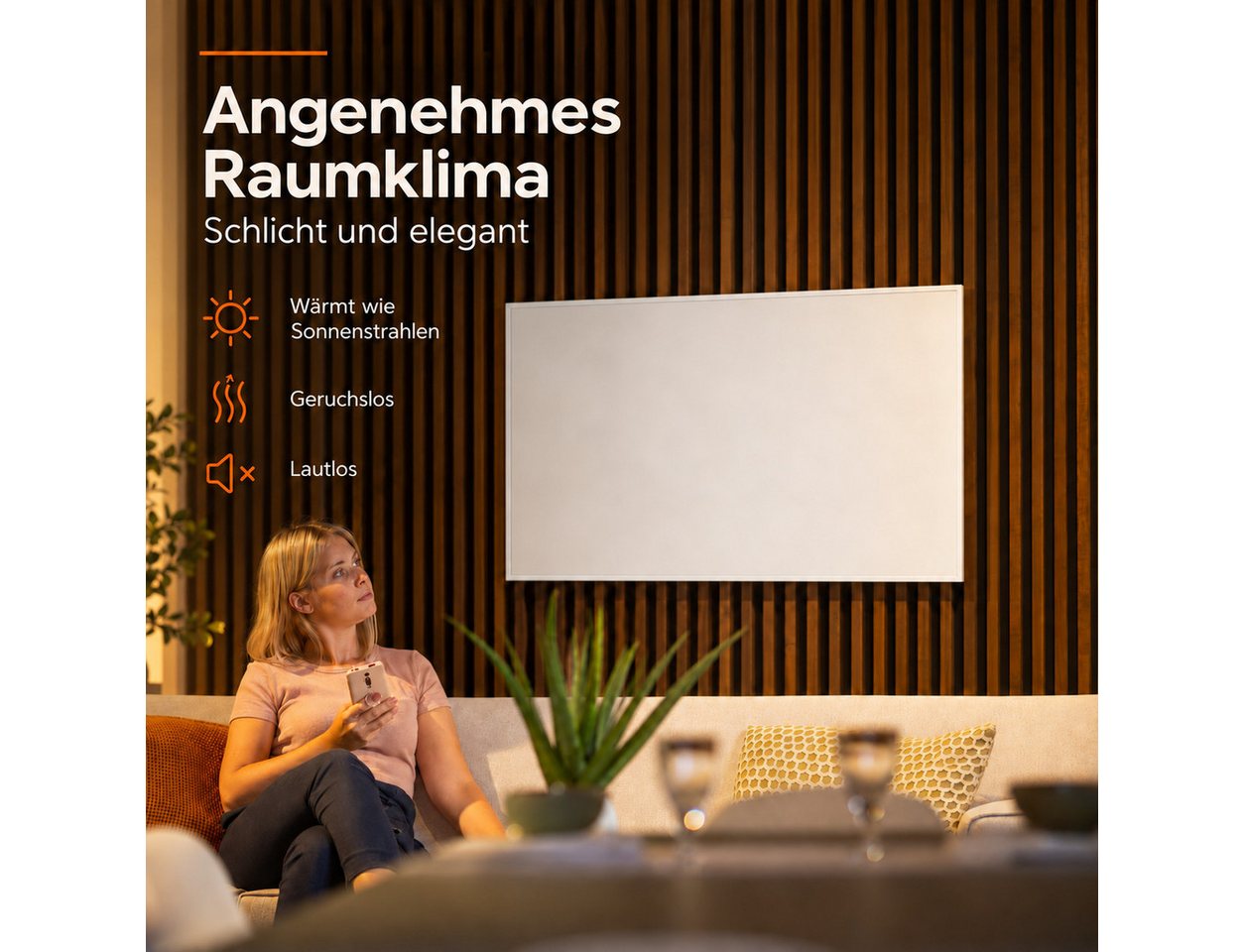 Könighaus Infrarotheizung Ambient Edition, Made in Germany, sehr angenehme Strahlungswärme Bild 2
