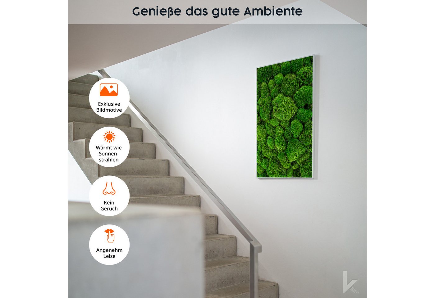 Könighaus Infrarotheizung Ambient Edition, Made in Germany, sehr angenehme Strahlungswärme Bild 5
