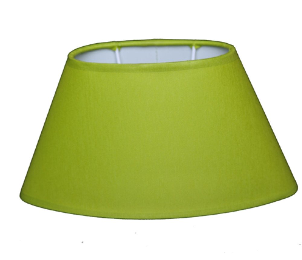 Dirk Davids Leuchten GmbH Lampenschirm Lampenschirm Oval für Tischlampe Chintz Lime Grün 24-14-14cm, Exklusives Design Bild 2