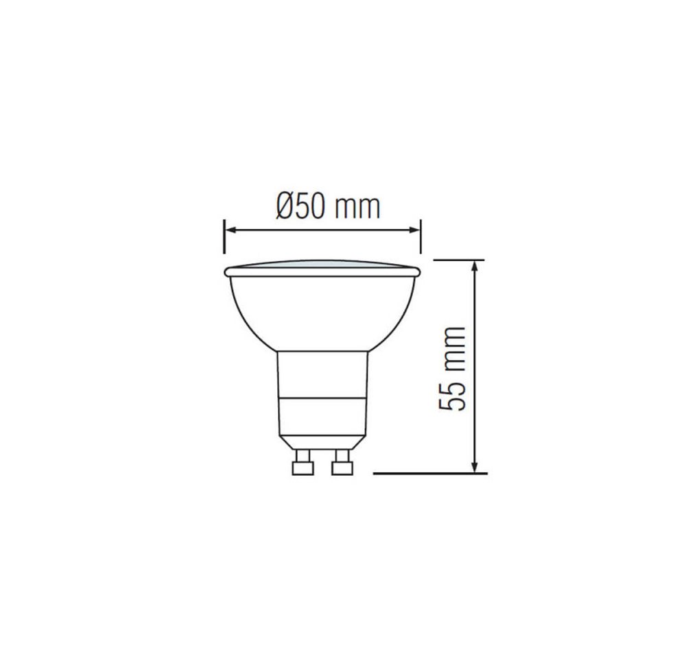 Modee Smart Lighting LED-Leuchtmittel 10 W GU10 Leuchtmittel Leuchte Spot Einbauleuchte Einbauspot, Kaltweiß 6000K, 1000 Lumen, Abstrahlwinkel 110° Bild 2