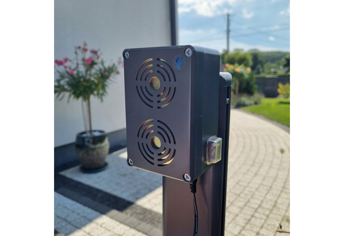 Viano Ultraschall-Tierabwehr Waterpro Rattenschutzmittel Mäuseschutzmittel, 1-tlg., Energiesparender Ultraschallgenerator IP65