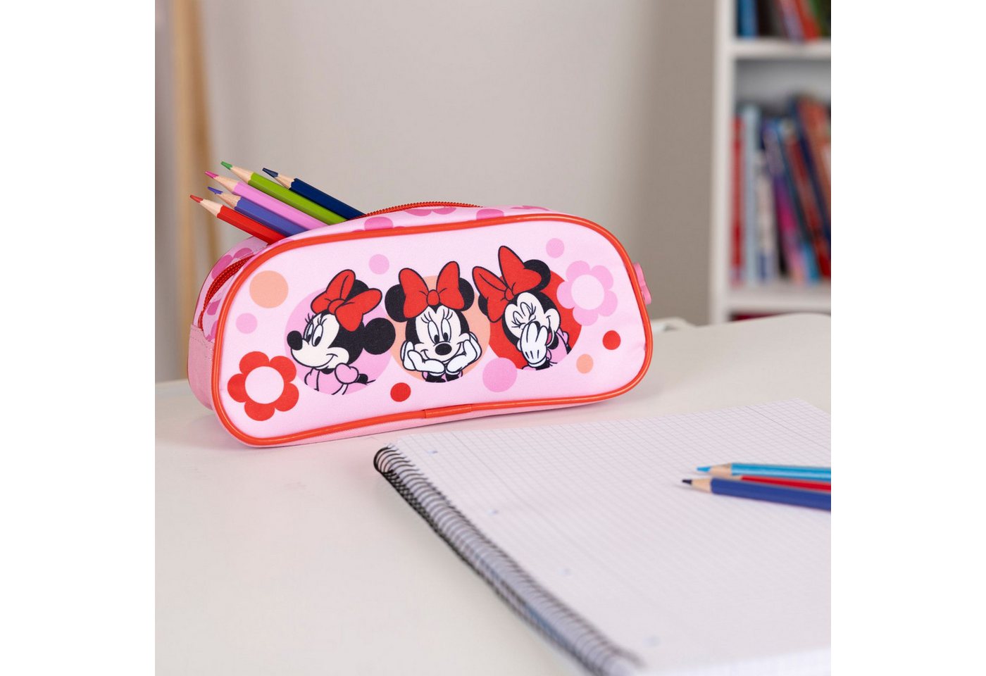 Disney Minnie Mouse Schreibgeräteetui Minnie Mouse Federmäppchen Schüleretui Kinder Mäppchen Bild 2