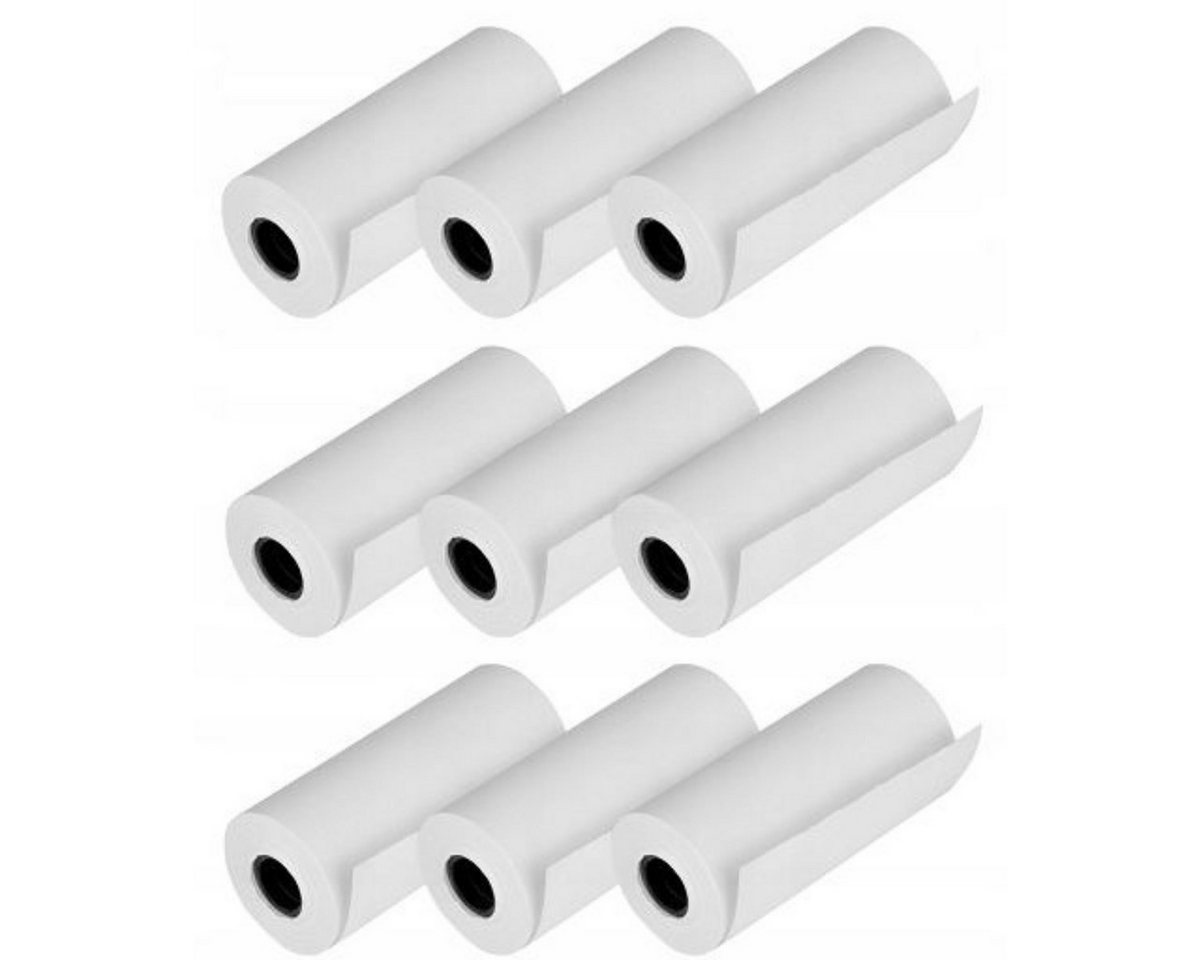 R2 Invest Druckerpapier Thermopapier Rollen 5er Set selbstklebend für Mini Drucker 57 mm breit Bild 3