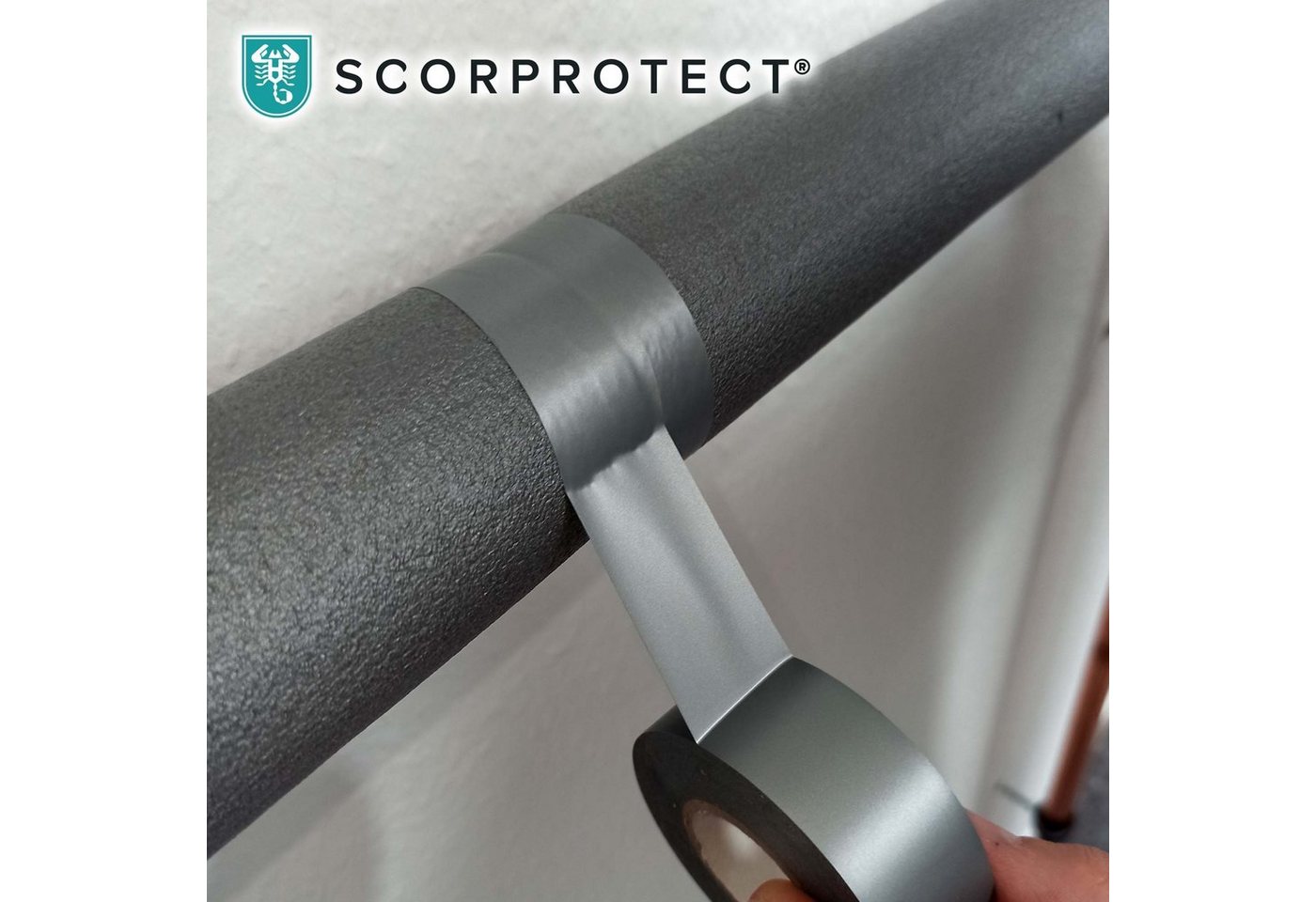 Scorprotect® Klebeband Scorprotect ® PVC Klebeband silber 19 mm x 25 m Bild 2