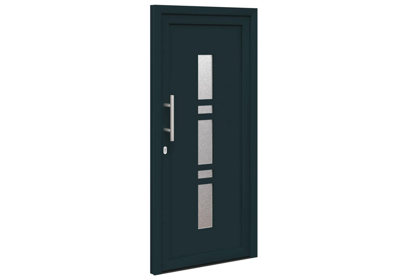 vidaXL Haustür Vordertür 108 x 208 cm PVC Anthrazit (1-St)
