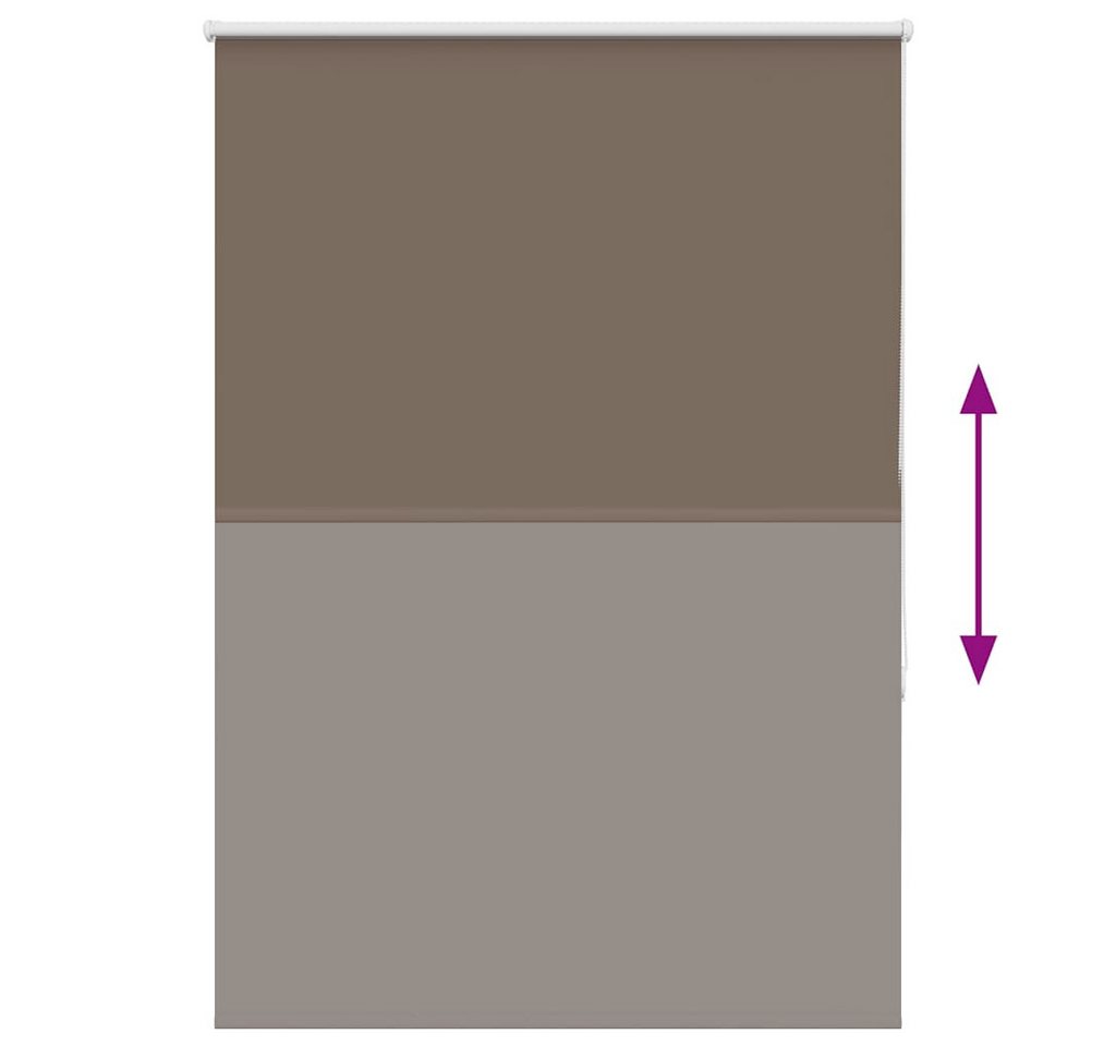 Verdunklungsrollo Verdunkelungsrollo 105x130cm Kaffeebraun, furnicato, Sichtschutz-Plissee mit Klemmträgern für Büro und Wohnzimmer Bild 5
