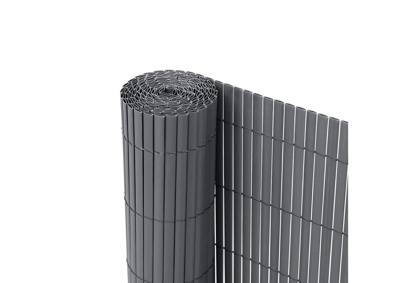 Ribelli Balkonsichtschutz RIBELLI PVC Sichtschutzmatte Anthrazit – 3 Meter, 80 cm