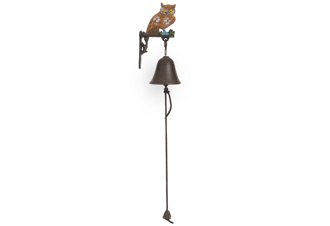 Moritz Hausglocke Eule Uhu Vogel auf Mauer Bild 3
