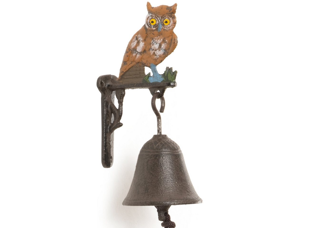 Moritz Hausglocke Eule Uhu Vogel auf Mauer Bild 4