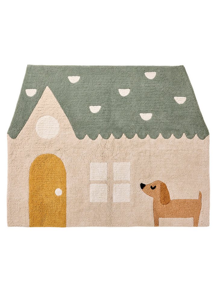 vertbaudet Kinderteppich Teppich Haus & Hund DACKEL Kinderzimmer Bild 4