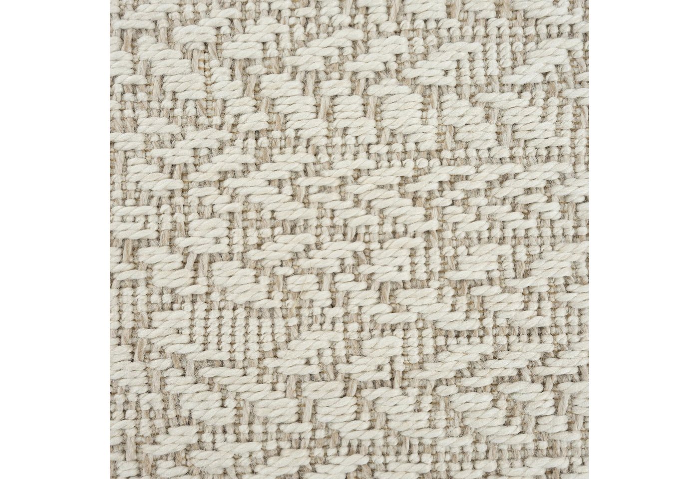 Carpetia Outdoorteppich Moderner Sisal-Look, rund, Höhe: 5 mm, Flachgewebe - robust und wetterfest, für Innen- und Außenbereiche Bild 2