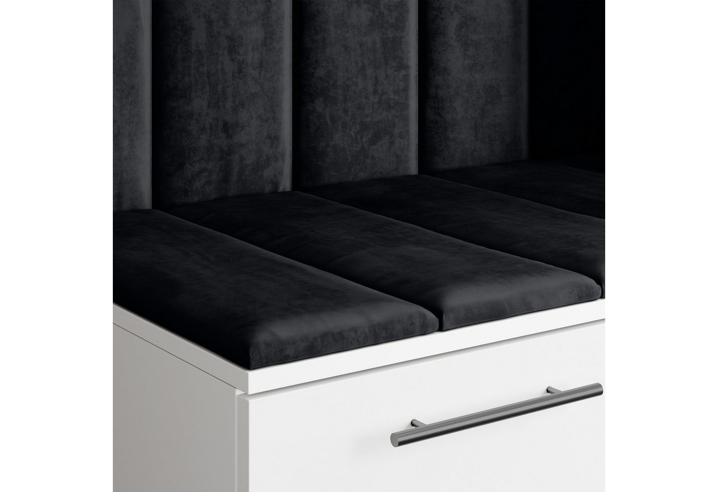 Masseno Garderobenschrank REMA 150 x 240 cm Garderoben-Set mit 2 Türen Eiche Lefkas