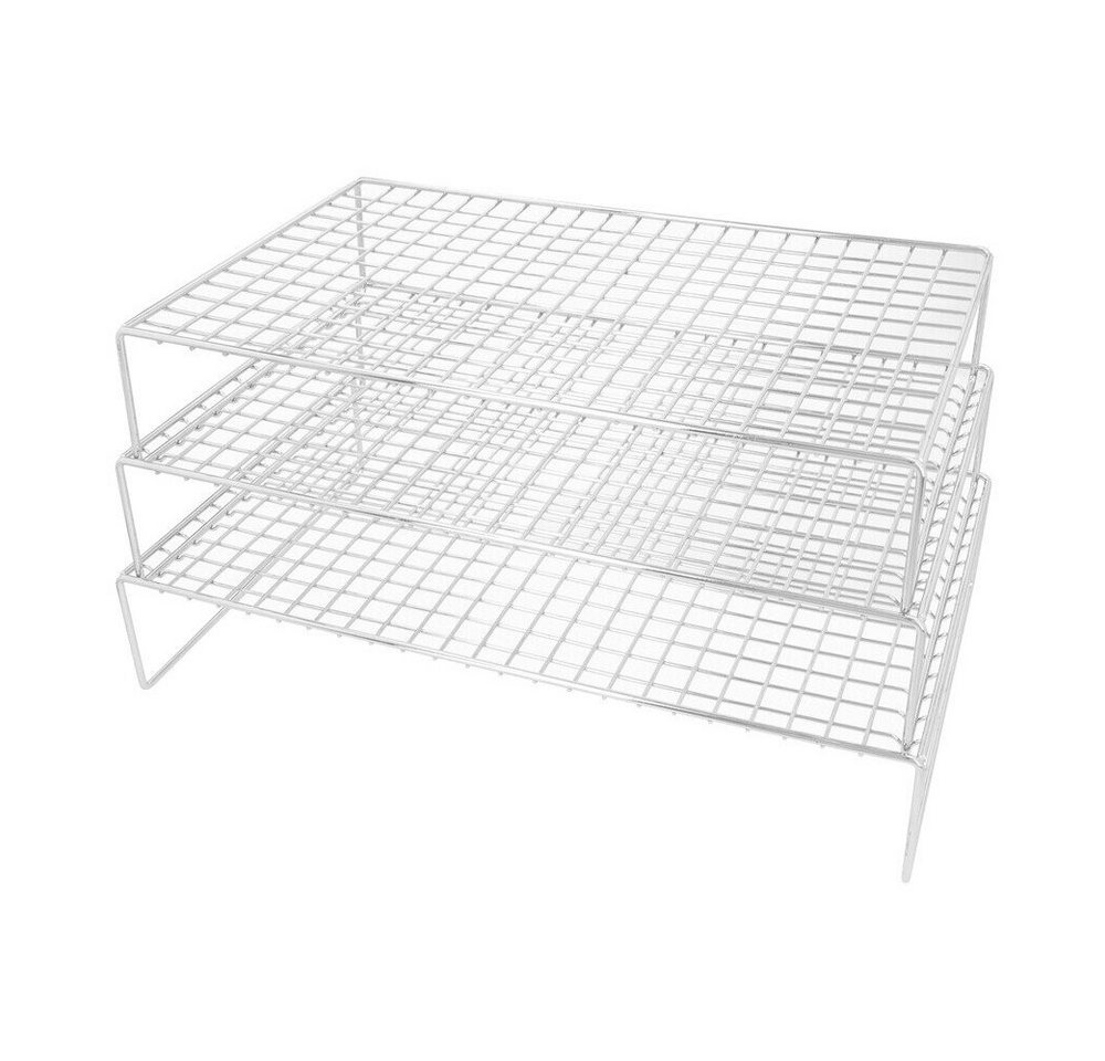 RBV Birkmann Abkühlgitter Easy Baking Auskühlgitter-Set 3-tlg. edelstahl, (Set, 3-tlg), Easy Baking Auskühlgitter-Set, 3-tlg., 40,00cm, Edelstahl, silber
