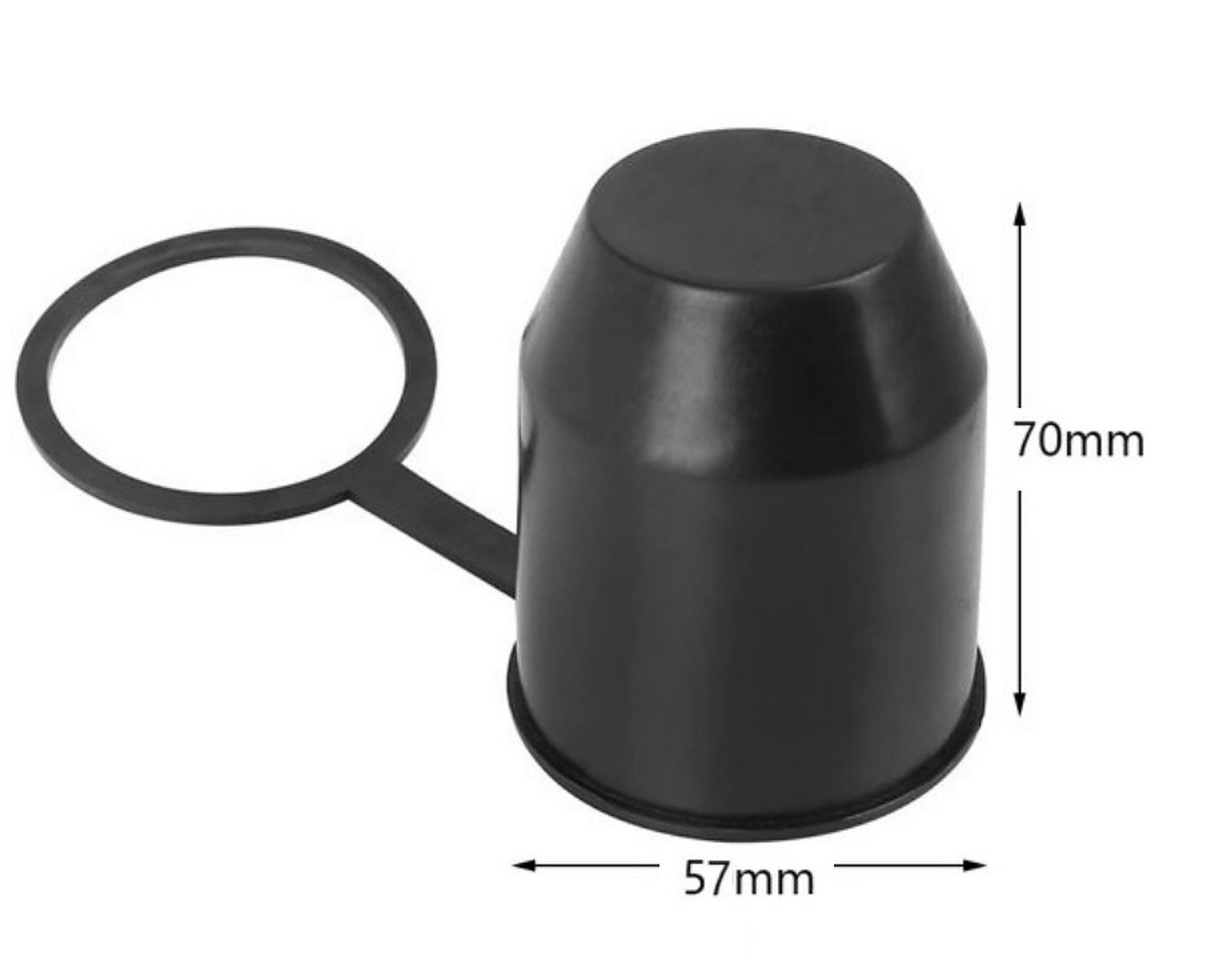 BAYLI Abdeckkappe 4er Set Anhängerkupplung Schutzkappe mit Sicherungsring, AHK Kappe