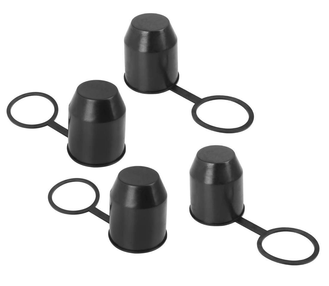 BAYLI Abdeckkappe 4er Set Anhängerkupplung Schutzkappe mit Sicherungsring, AHK Kappe Bild 4
