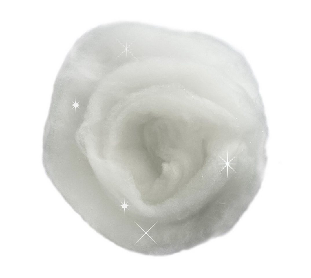 Erwin Hennecken GmbH Bastelfilz SCHNEEWATTE, Dekoschnee, Schnee mit leichtem GLITZER-Effekt 100g Bild 3