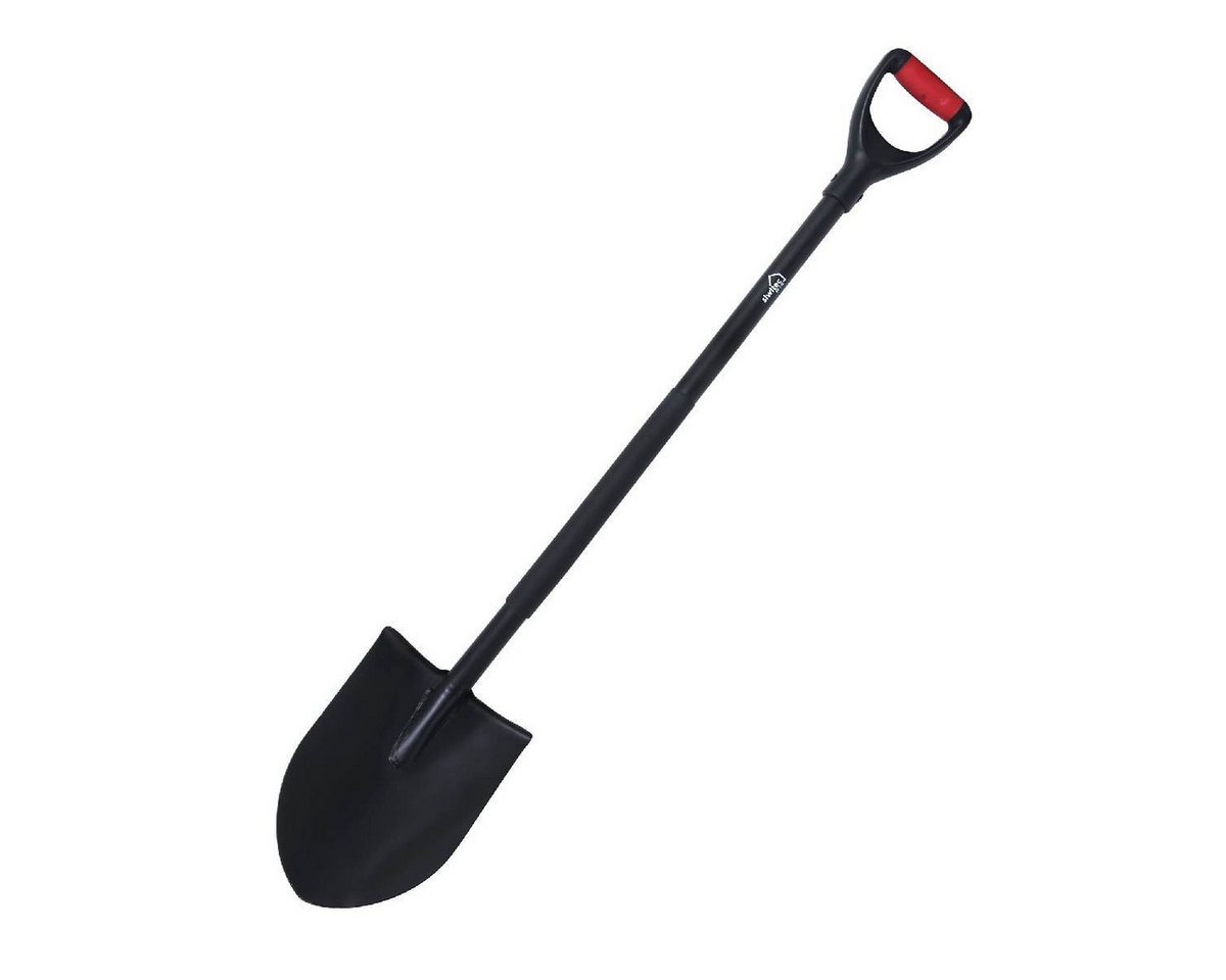 siwitec Spatengabel Spaten rund Gartenspaten SG-220 118 cm Garten Spaten Stahl Schaufel, (Set, Gartengerät in gewählter Ausführung)