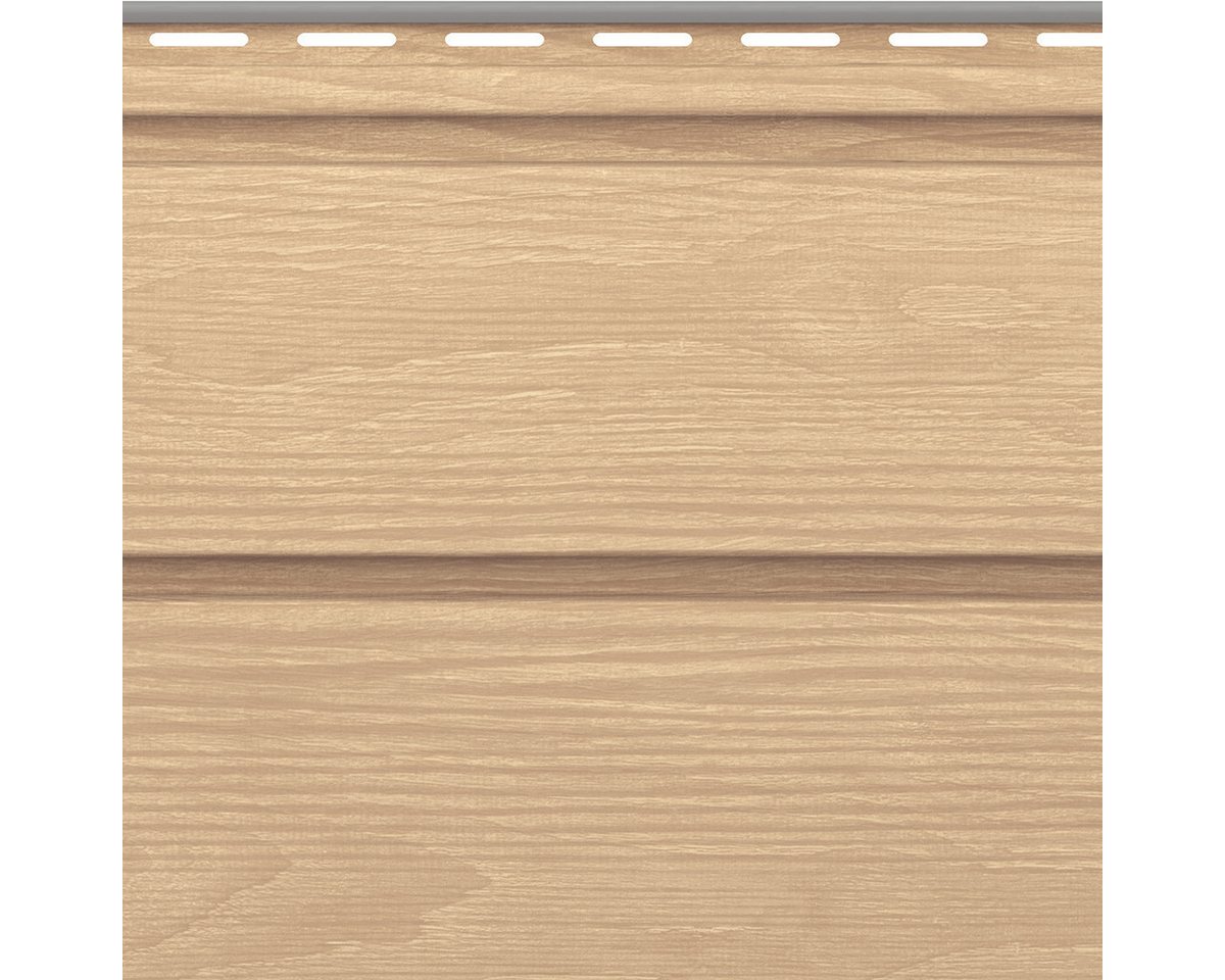 VILO Verkleidungspaneel Canadian Siding SVP-05 Rundprofil 2-Brett 3,0m St. 0,75qm hell natur, BxL: 28,5x300 cm, 0,85 qm, (Stückweise 1 Paneel, 0,85 qm) 2-lagig, solide Beständigkeit, pflegeleicht, abwaschbar, Leichtgewicht Bild 2