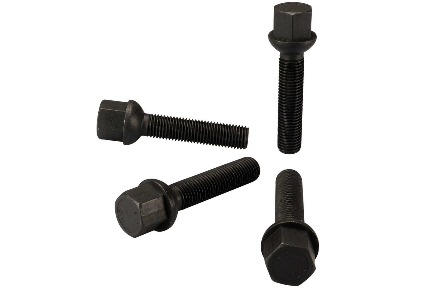 HASKYY Schrauben-Set HASKYY 20x Radschrauben M14×1,5×45 Zink Kugelbund R14 SW17