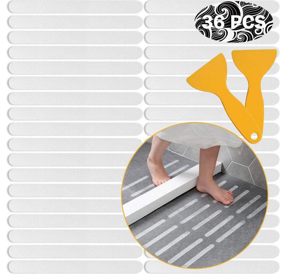 Coonoor Antirutsch-Aufkleber Antirutsch Sticker Badewanne für Badewanne & Dusche, 38-tlg.
