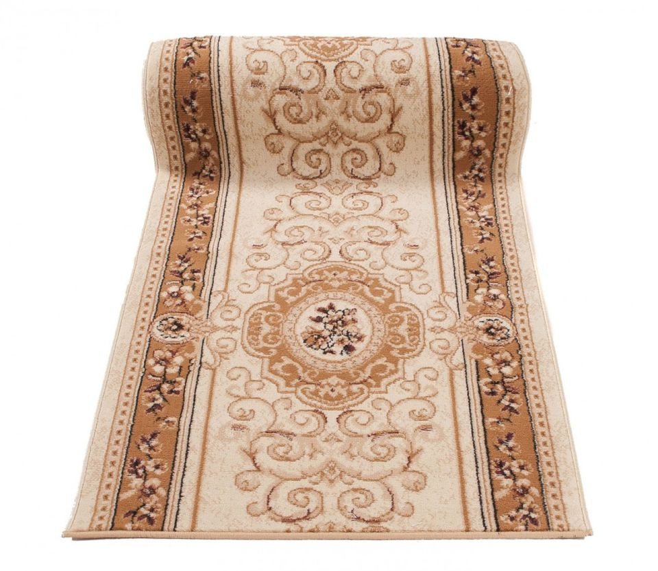 Mazovia Läufer Klassisch Orientalisch Beige Creme Flur, Schlafzimmer, Diele, Fußbodenheizung Bild 4