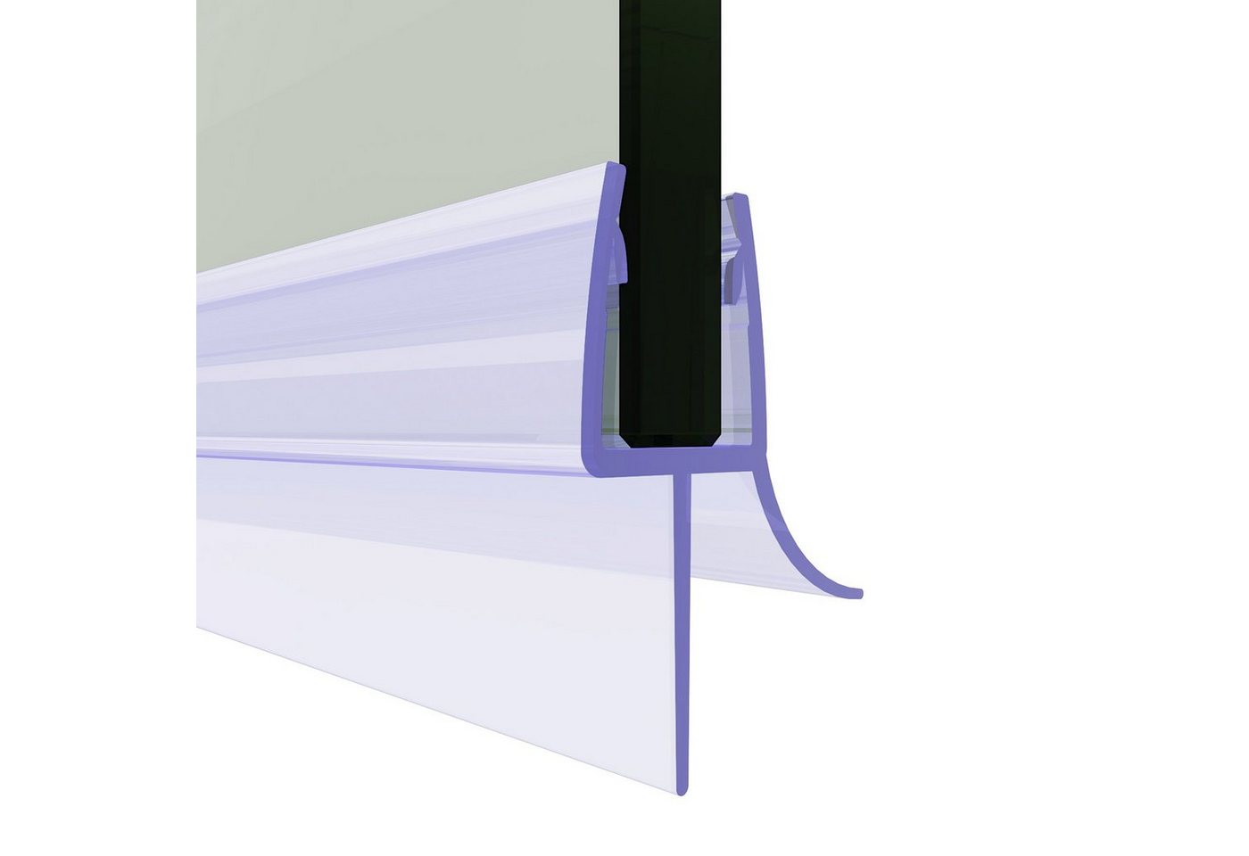 SONNI Duschdichtung PVC Duschdichtung für 6mm 8mm Glasdicke 70-120cm Schimmelbeständigkeit, L: 80 cm