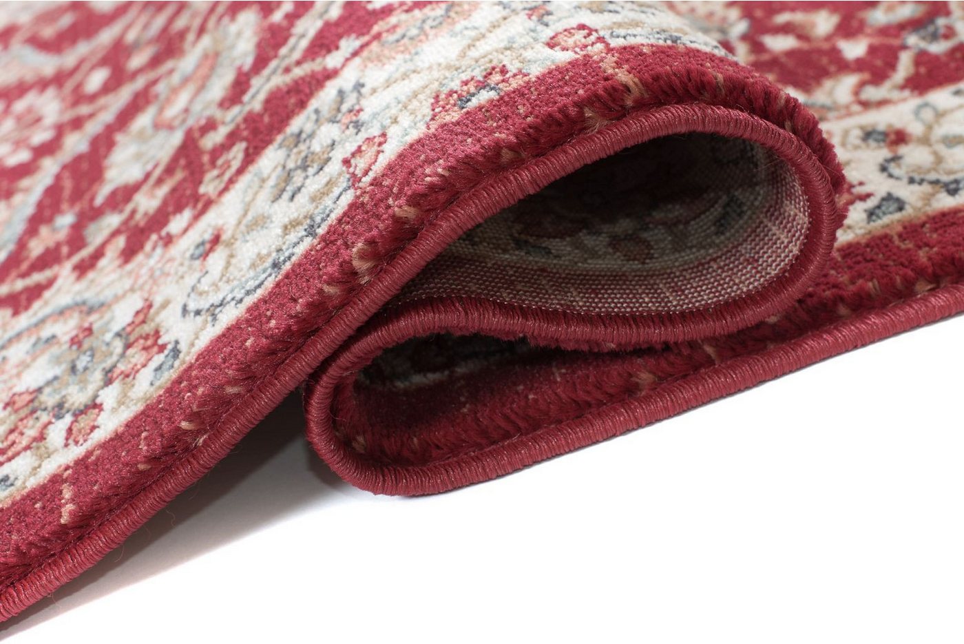 Mazovia Läufer Klassisch Bordüre Rot Flur, Schlafzimmer, Diele, Fußbodenheizung Bild 2