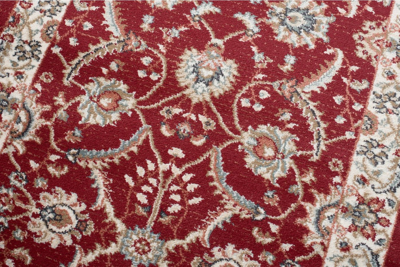 Mazovia Läufer Klassisch Bordüre Rot Flur, Schlafzimmer, Diele, Fußbodenheizung Bild 3