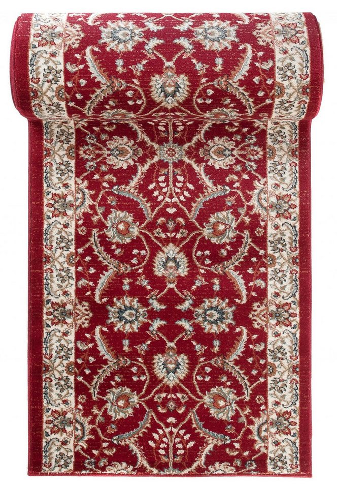Mazovia Läufer Klassisch Bordüre Rot Flur, Schlafzimmer, Diele, Fußbodenheizung Bild 4