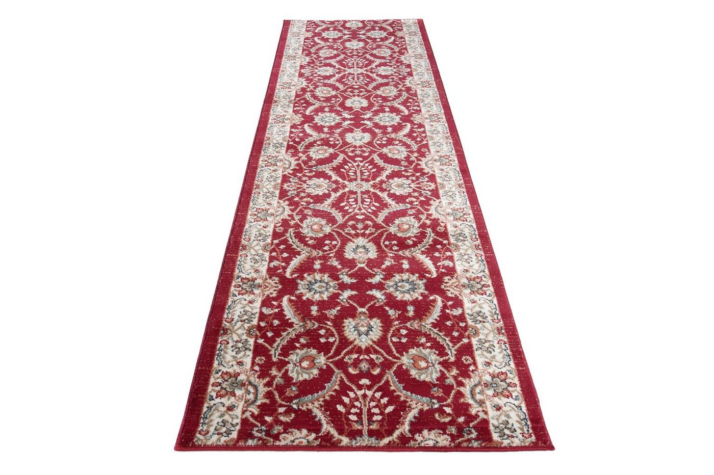 Mazovia Läufer Klassisch Bordüre Rot Flur, Schlafzimmer, Diele, Fußbodenheizung Bild 5