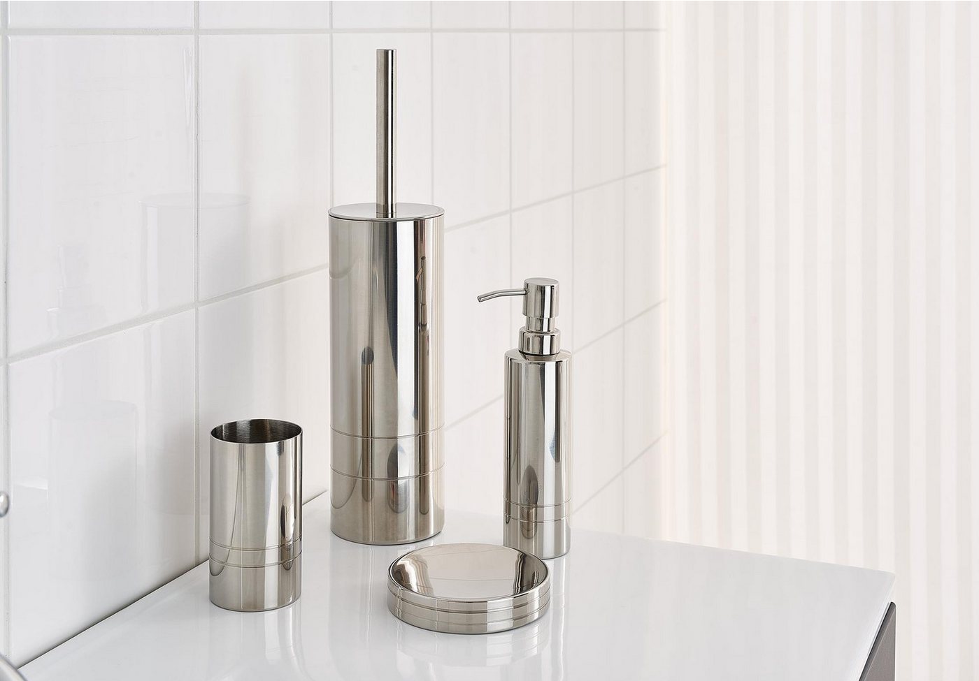 Ridder Badaccessoire-Set Aufbewahrungsbecher London chrom glänzend Bild 3