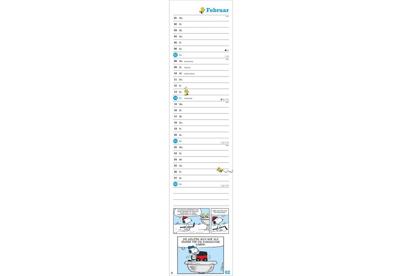 HEYE Wandkalender Peanuts Superlangplaner 2027 Bild 3