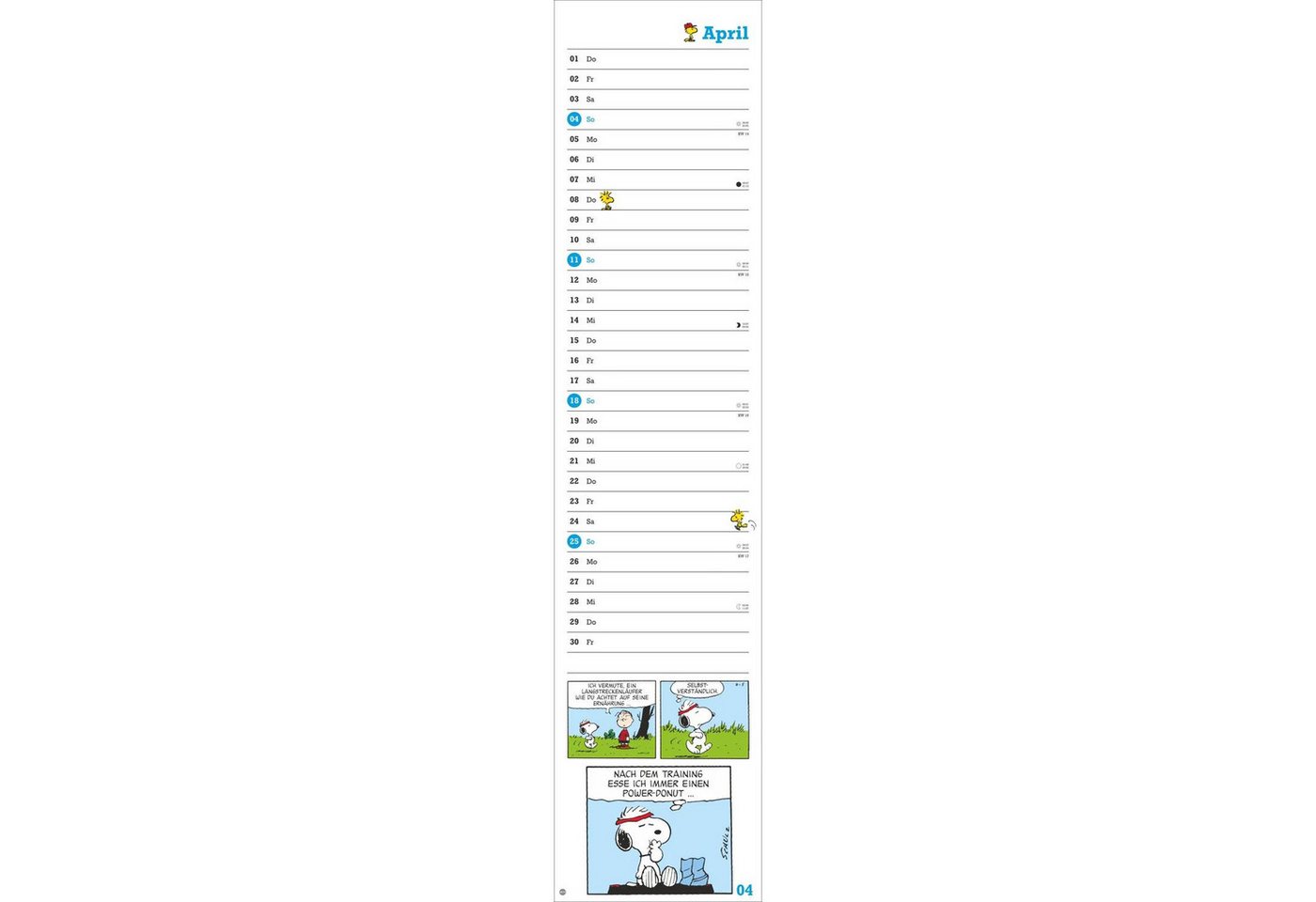 HEYE Wandkalender Peanuts Superlangplaner 2027 Bild 5