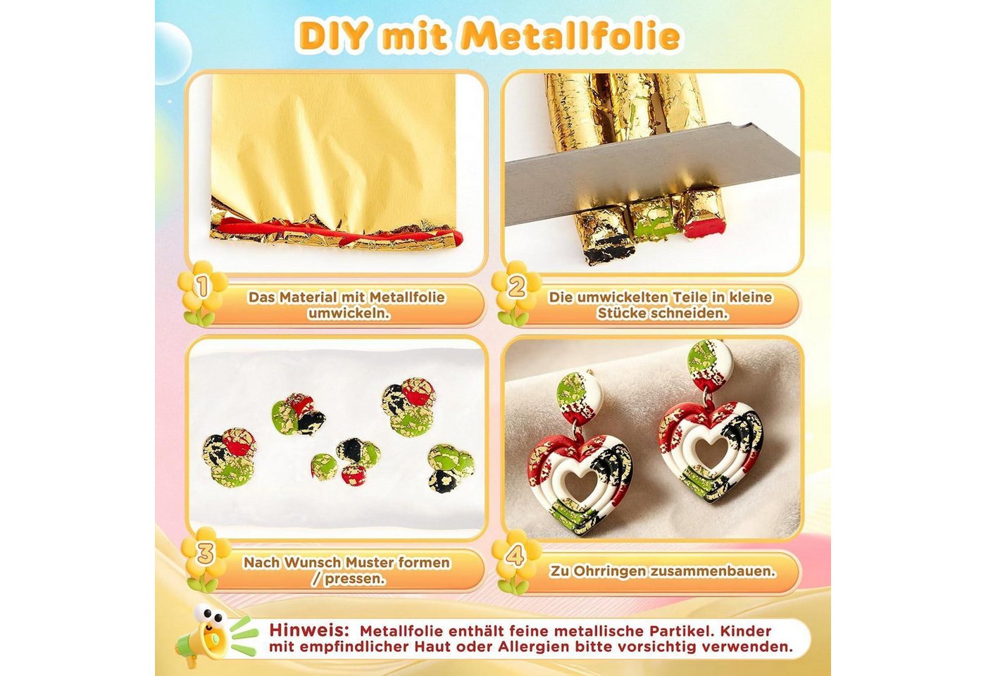 LuxusKollektion Kreativset Polymer Clay Set 64 Farben mit Zubehör Bild 2