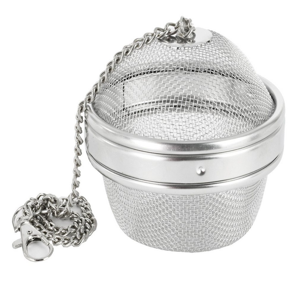 Orion Group Teesieb 6.5 cm Kugel mit Kette, Edelstahl, (1-St), rostfrei, spülmaschinengeeignet, für Tee Bild 2