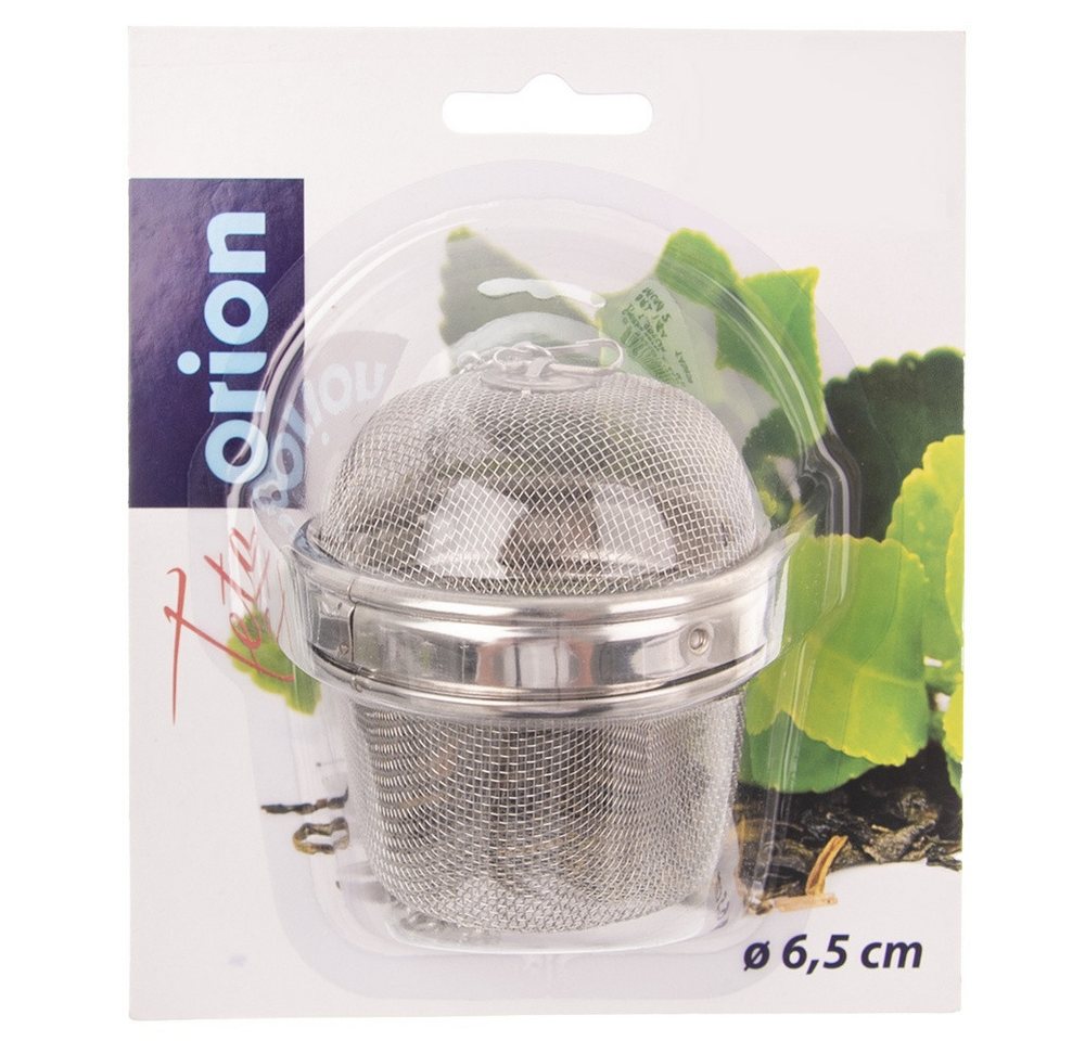 Orion Group Teesieb 6.5 cm Kugel mit Kette, Edelstahl, (1-St), rostfrei, spülmaschinengeeignet, für Tee Bild 3