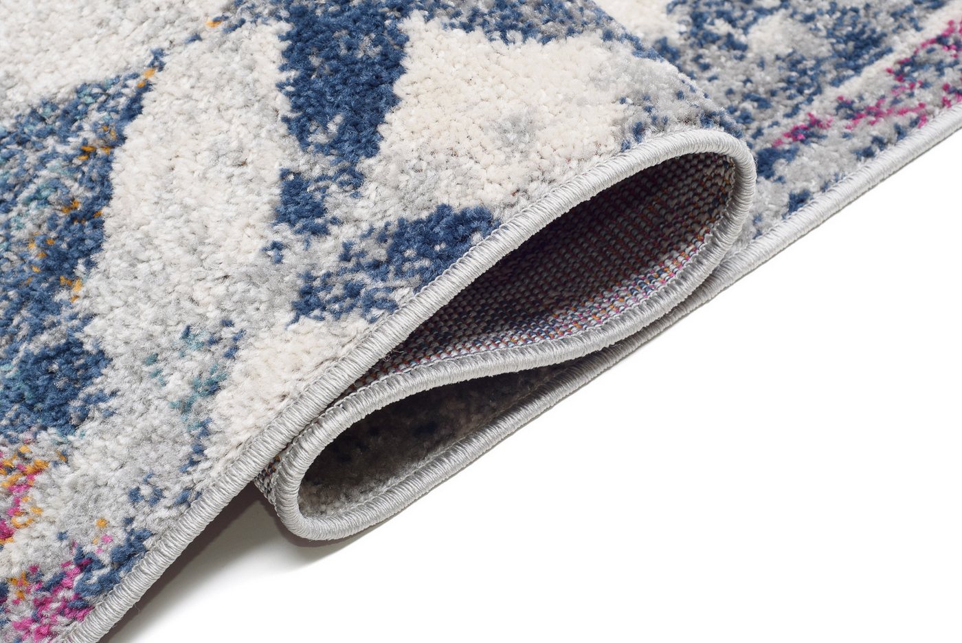 Tapiso Läufer LAZUR, rechteckig, Höhe: 9 mm, Meterware Kurzflor Flur Wohnzimmer Schlafzimmer Modern Meliert
