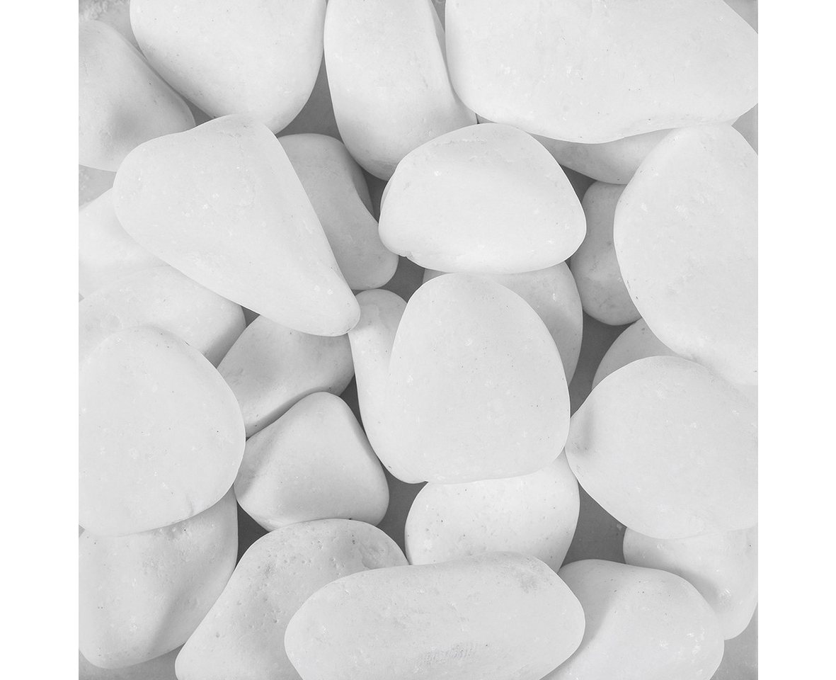 Eurosand Dekokies Dekosteine Pure White Pebbles 10-20-40mm. Marmorsteine 1kg. weiß WEISS Bild 2