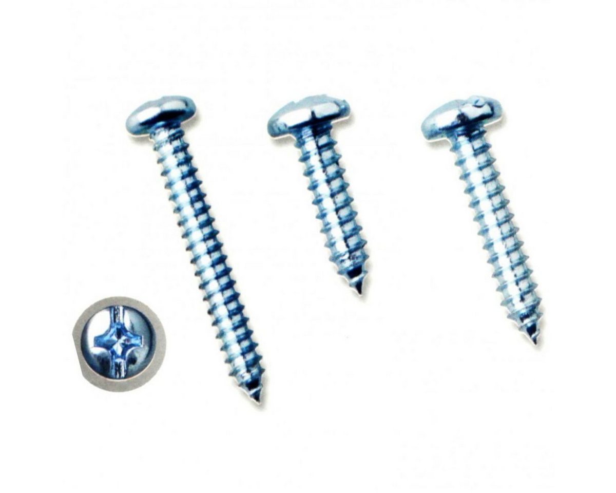 Benson Tools Schrauben-Set Kreuzschlitz Blechschrauben Sortiment 350tlg. verschiedene Größen, (350 St), mit Linsenkopf Bild 2