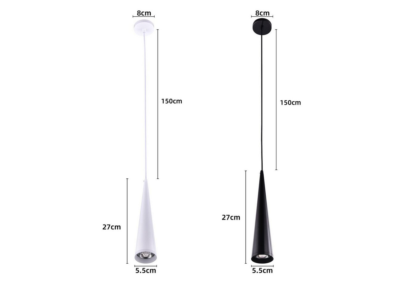 POPOLIC Pendelleuchte Modern Kronleuchter LED Pendelleuchte,Esszimmer Küche Hängelampe, 7W, Warmweiß-3000K Bild 4