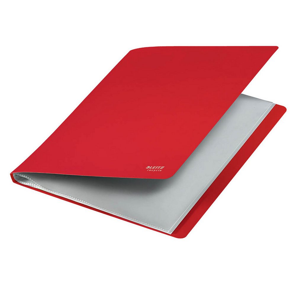 LEITZ Organisationsmappe LEITZ 46760025 Recycle Sichtbuch DIN A4 20 Hüllen rot