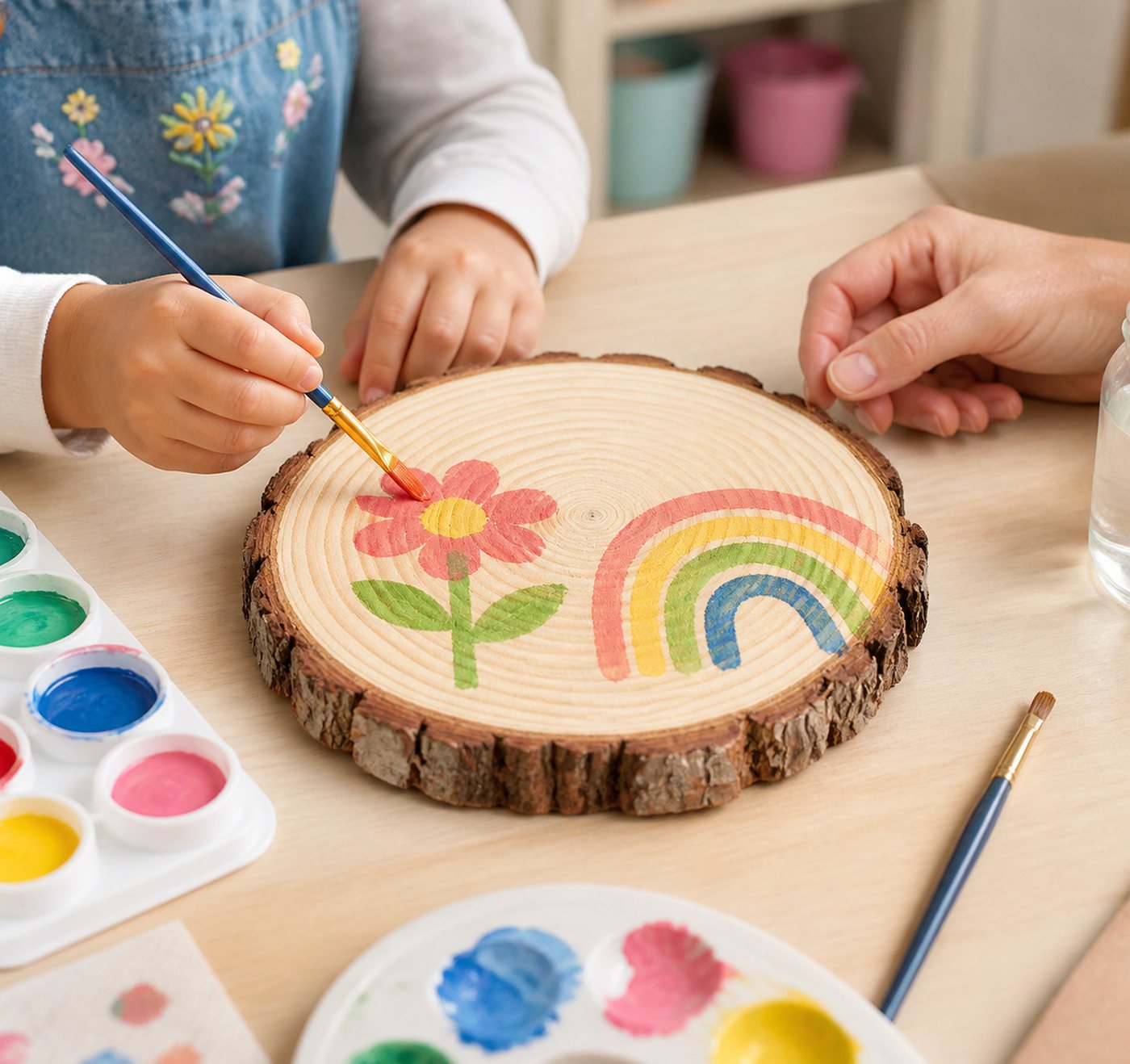lindahandel Rindenscheiben Holzscheiben 16–17 cm, Dicke 15 mm, Kiefer Baumscheiben ungebohrt, (16-tlg), ideal für individuelle DIY Dekorationen,Untersetzer,und Bastelprojekte Bild 4