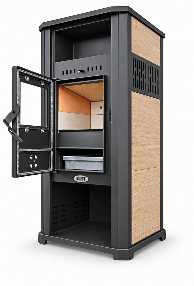 Blist Kaminofen Ambasador 5.0 beige mit Keramikverkleidung, 7,9 kW Bild 3